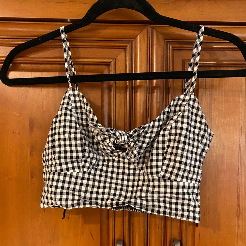 Guess Gingham Crop Top 1/2 Matching Set - image 1
